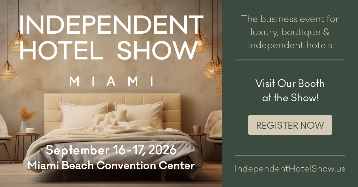 Independent Hotel Show Miami, September 16 to 17, 2026, Miami Beach Convention Center